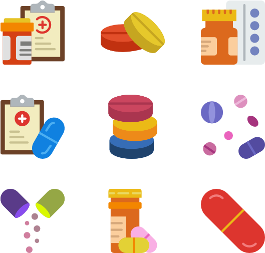 Meds & Drugs 70 Icons - Pharmaceutical Drug (600x564)