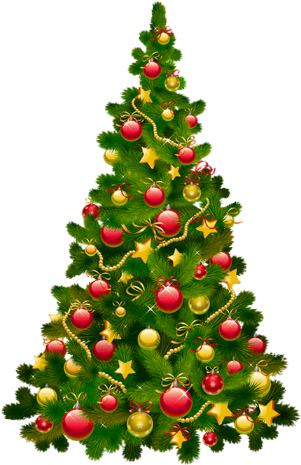 Clip Art, Christmas Trees, Tube, Boards, Babys Breath - Christmas Trees Decorated Gifs (440x670)