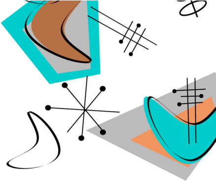 M#century Modern Boomerangs Fabric By Hot4tees Bg@yahoo - Graphic Design (470x403)