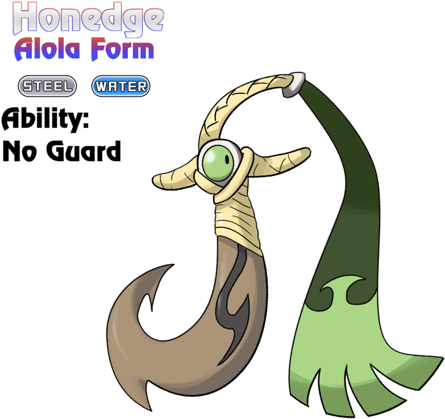 Alola Form By Locomotive111 Honedge - Pokemon Alola Forms Fanmade (1024x1086)