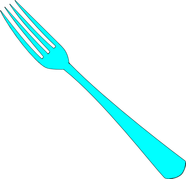 Plate Clipart For Kid - Fork Clipart (600x575)