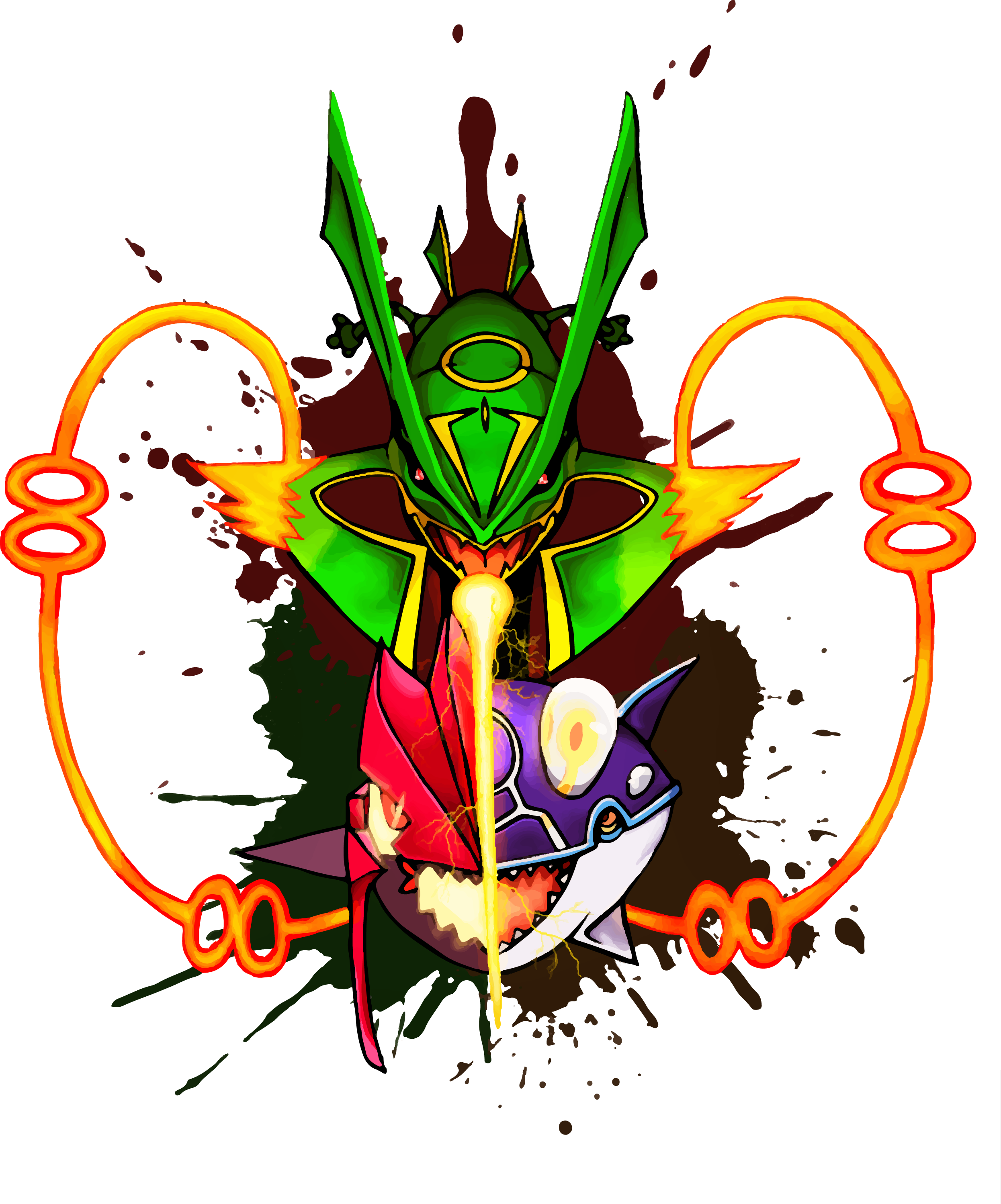 Transfering From Oras To Pokemon Sun And Moon Gallery - Rayquaza (2491x2997)