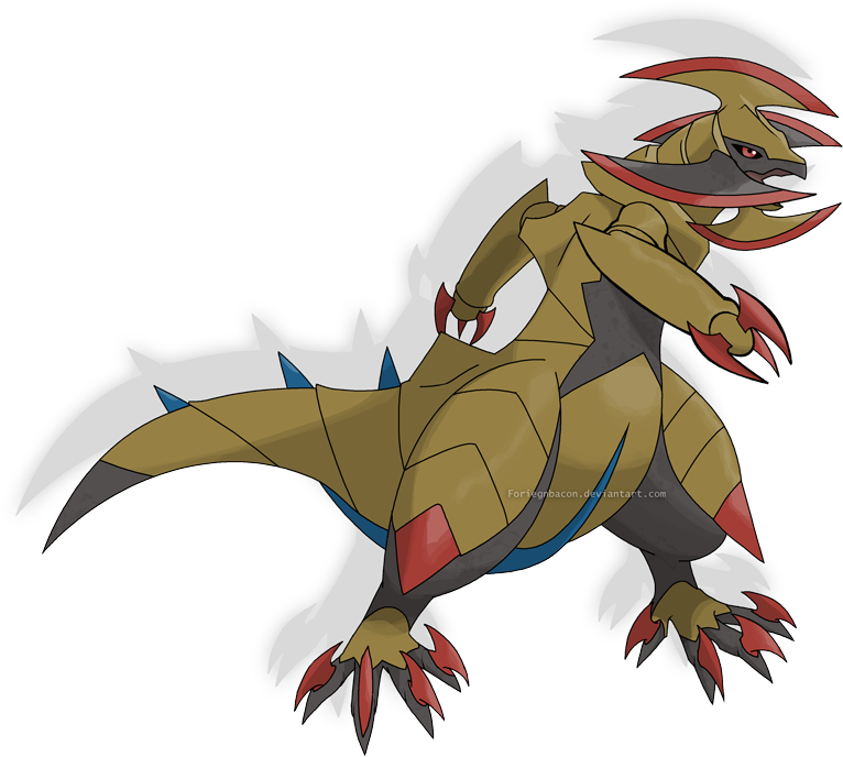 Pokemon Sm Daily Evolution Poll Day - Pokemon Haxorus Mega Evolution (800x910)