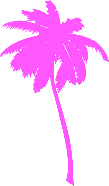 Purple Coconut Tree Clipart (348x593)