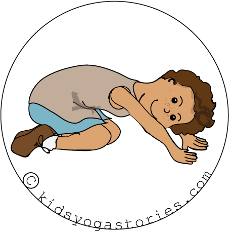 Extended Child's Pose - Downhill Skier Yoga Pose (600x600)