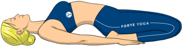 Reclining Hero Yoga Pose - Reclining Hero Pose Yoga (420x315)