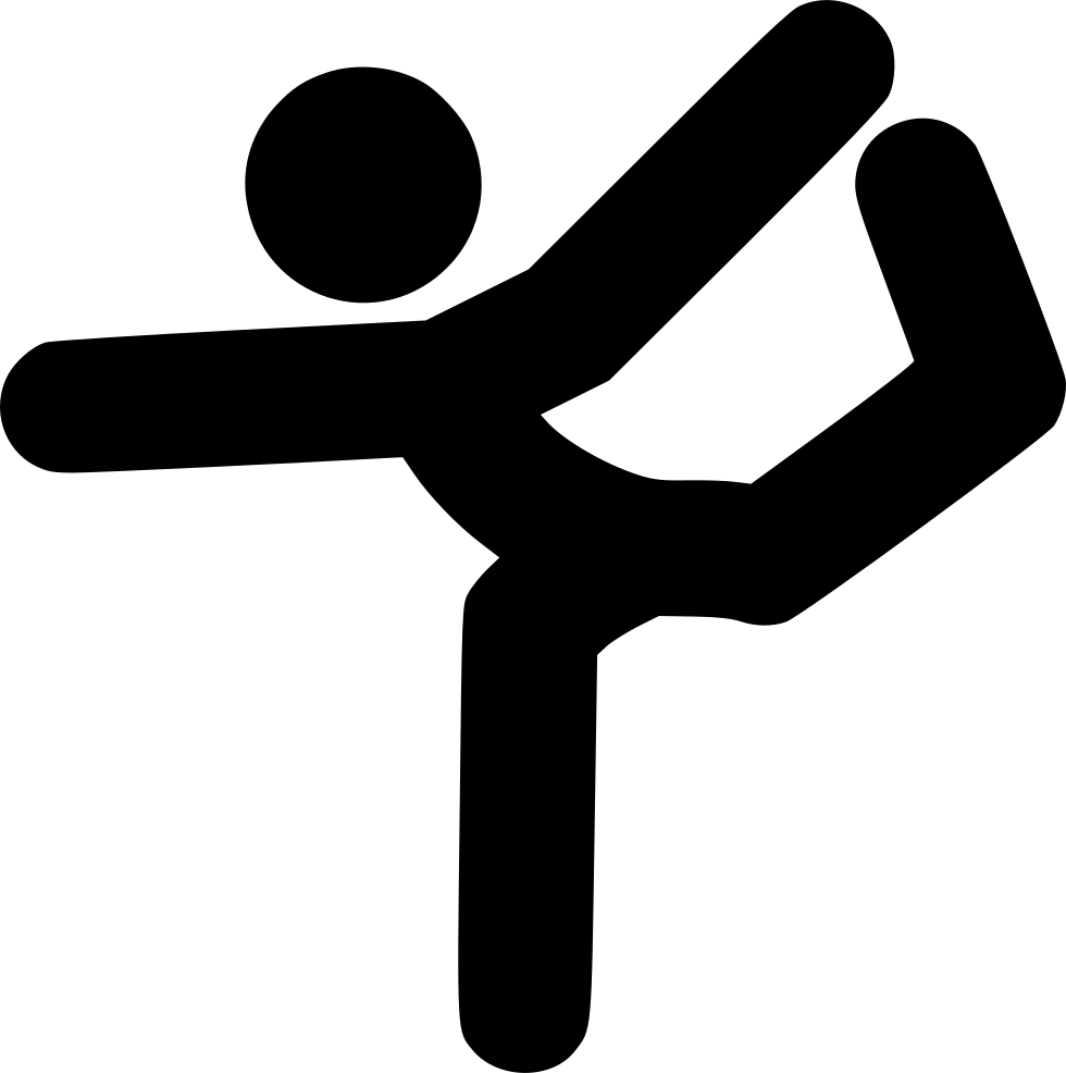 Yoga Pose Ii Comments - Scalable Vector Graphics (980x986)