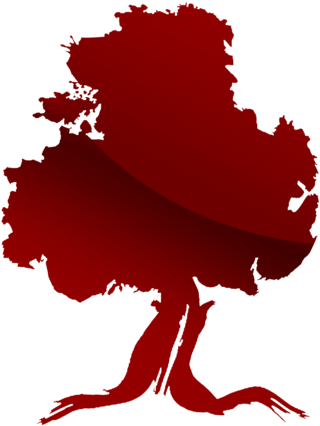 Red Tree Clipart - Illustration (436x500)