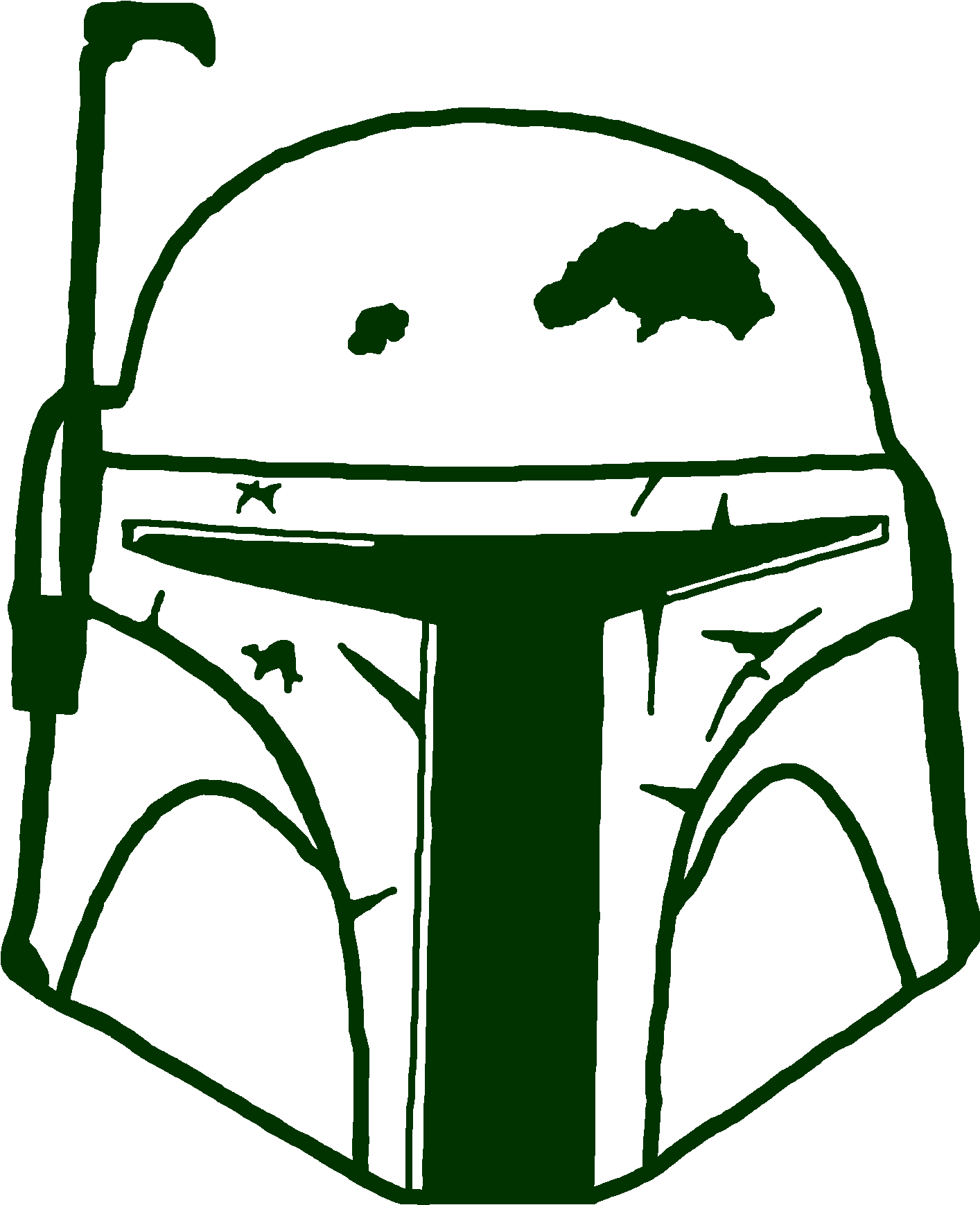 Boba Fett Helmet - Boba Fett Vector Logo (1800x1800)