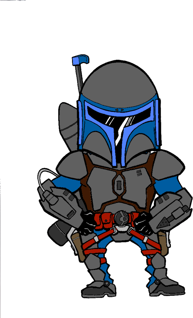 Chibi Jango Fett By Ecanerdygirl - Art (784x1019)