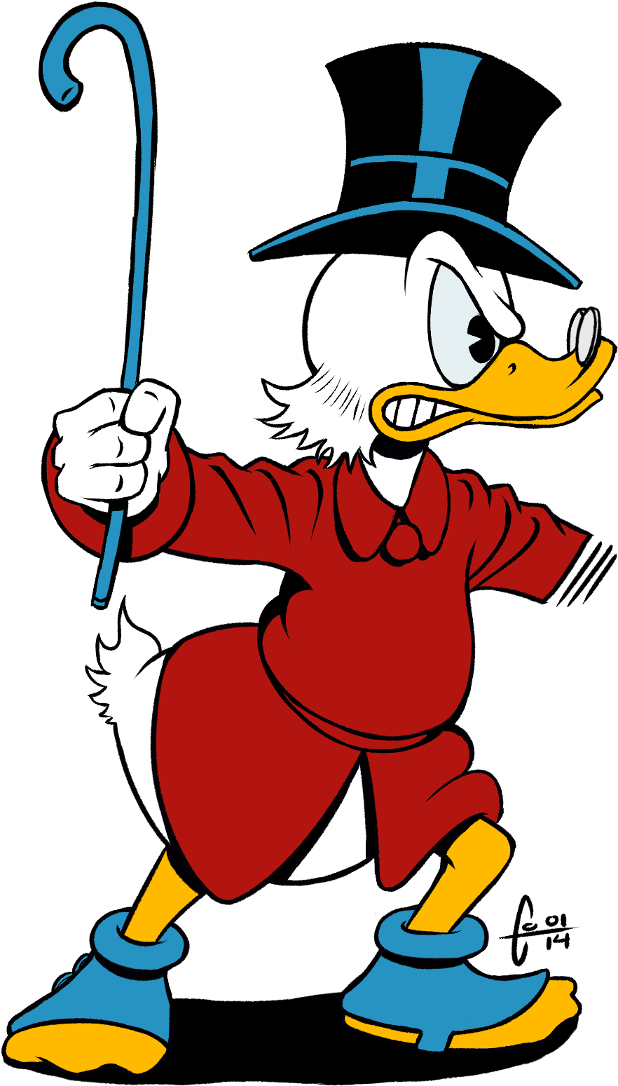 Scrooge, Based On Don Rosa's Wonderful Artwork - Cartoon (1007x1668)