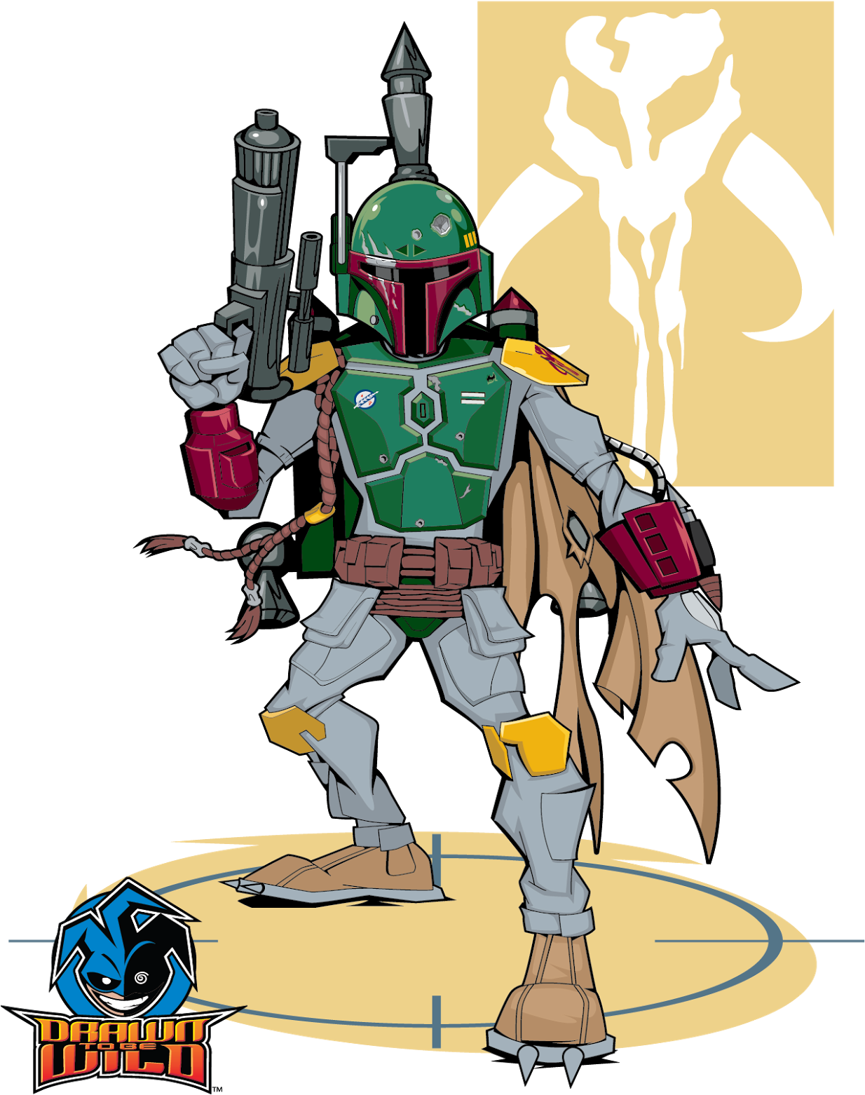 Boba Fett - Extended Magazine Base Plate For Glock 42 - Boba Fett (1236x1600)