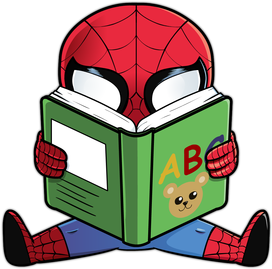 Author Comments - Spiderman Reading Clip Art (1920x1080)