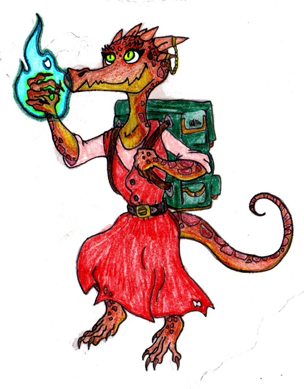 Dawnbluedragon 8 4 Keekee My Little Kobold Mage By - Little Kobold (1024x1309)