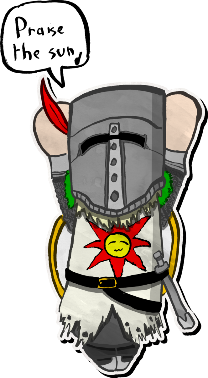 Solaire Of Astora By Blackinkim - Solaire Of Astora Cartoon (664x1202)