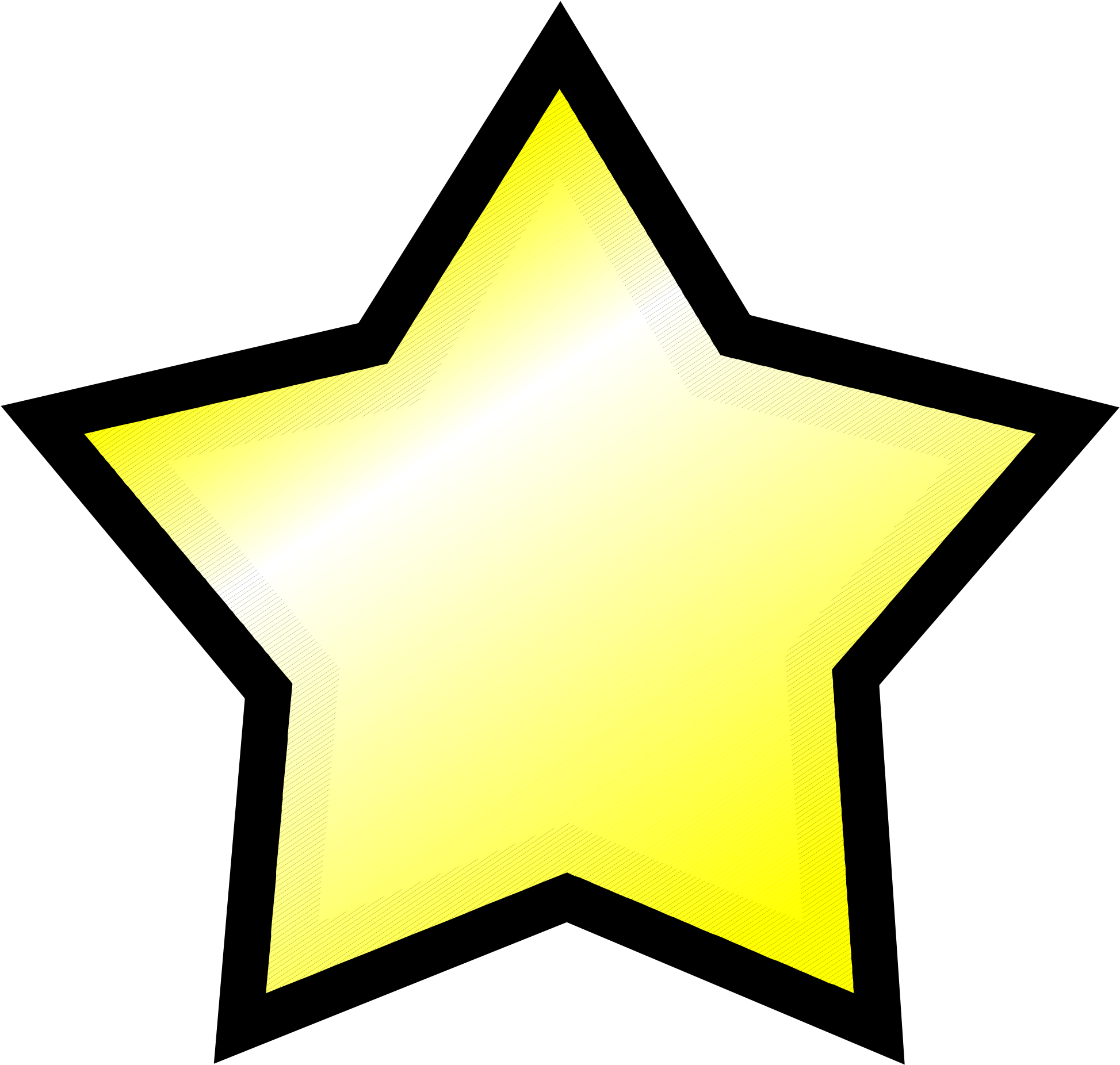 Rounded Outline Star Png (2000x1883)