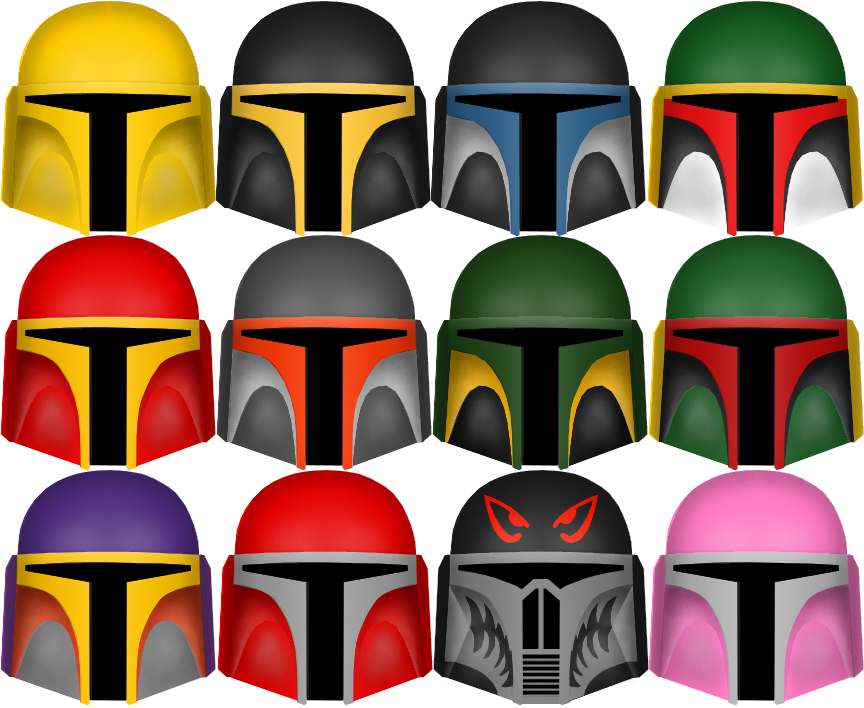 Mandalorian Guild/mando Ver'verd Tsad Helmets By Beviink - Boba Fett (864x708)
