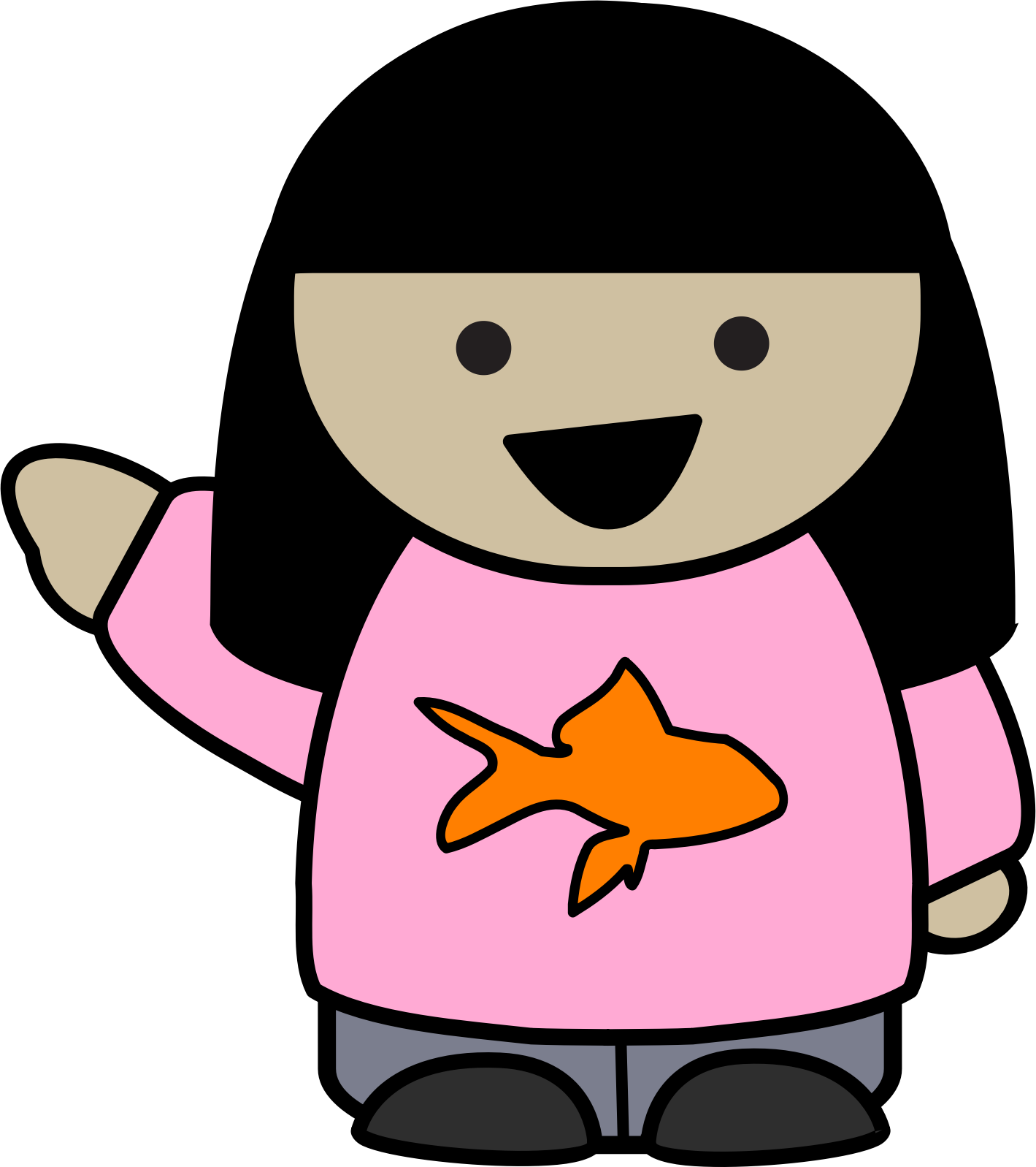 Big Image - Girl Fishing Clipart Png (1419x1597)