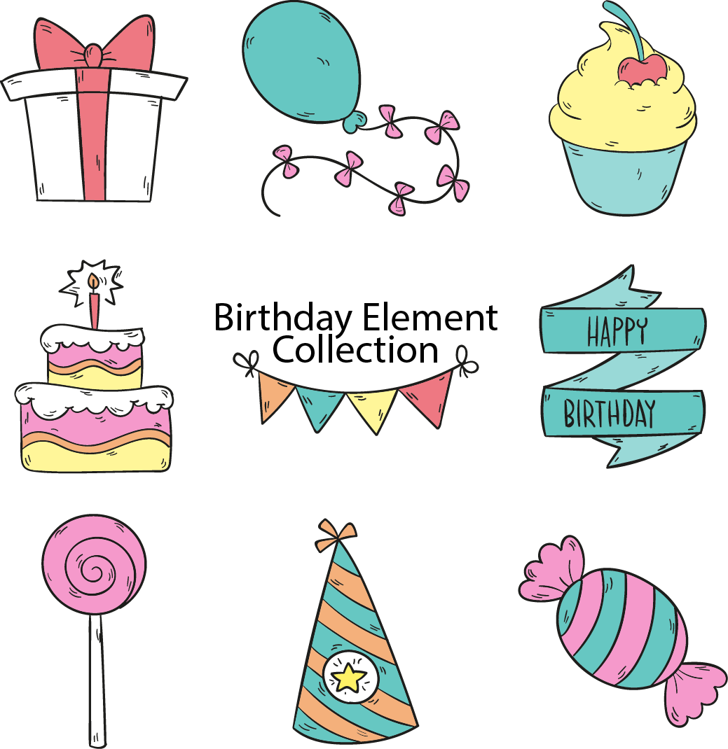 Birthday Cake Party Clip Art - Birthday Cake Party Clip Art (1039x1070)