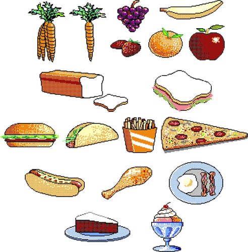 Diferentes Alimentos - Junk Food Clipart (492x500)