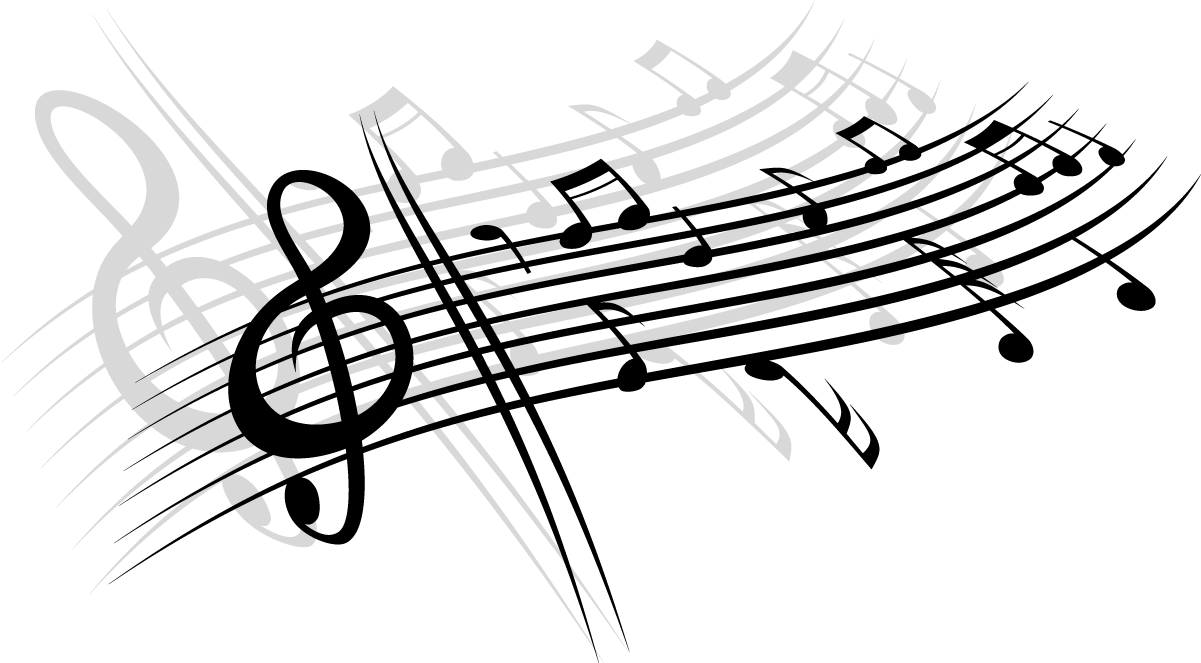 Black And White Musical Note Staff - Black And White Musical Note Staff (1200x786)