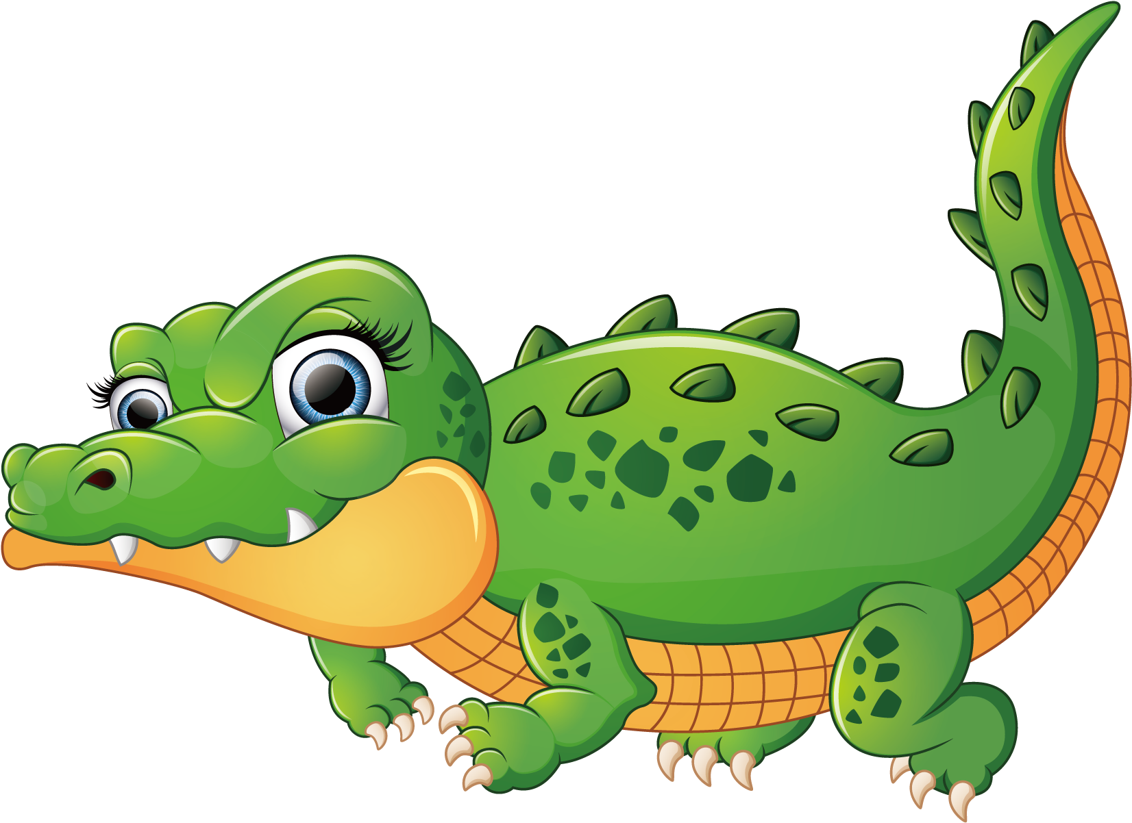 Crocodiles Alligator Illustration - Crocodile Cartoon Png (1800x1800)