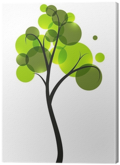 Cuadro En Lienzo Árbol Verde Sobre Fondo Blanco • Pixers® - Tree (400x400)