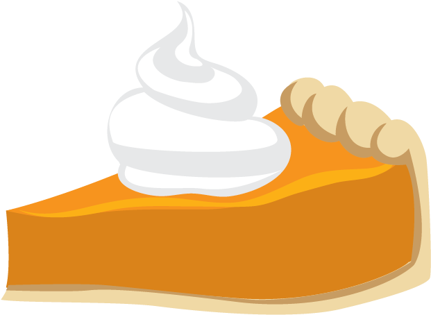 Slice Of Pumpkin Pie Cartoon And Then The Presentation - Cake (659x494)