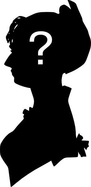Missing Clip Art - Old Woman Face Silhouette (294x598)