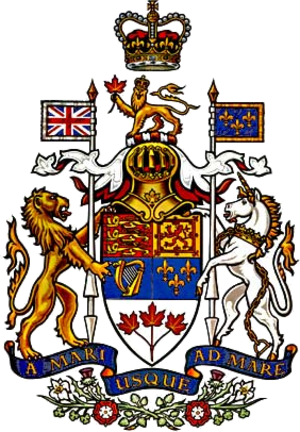 National Colours Of Canada - Coat Of Arms Canada (300x432)