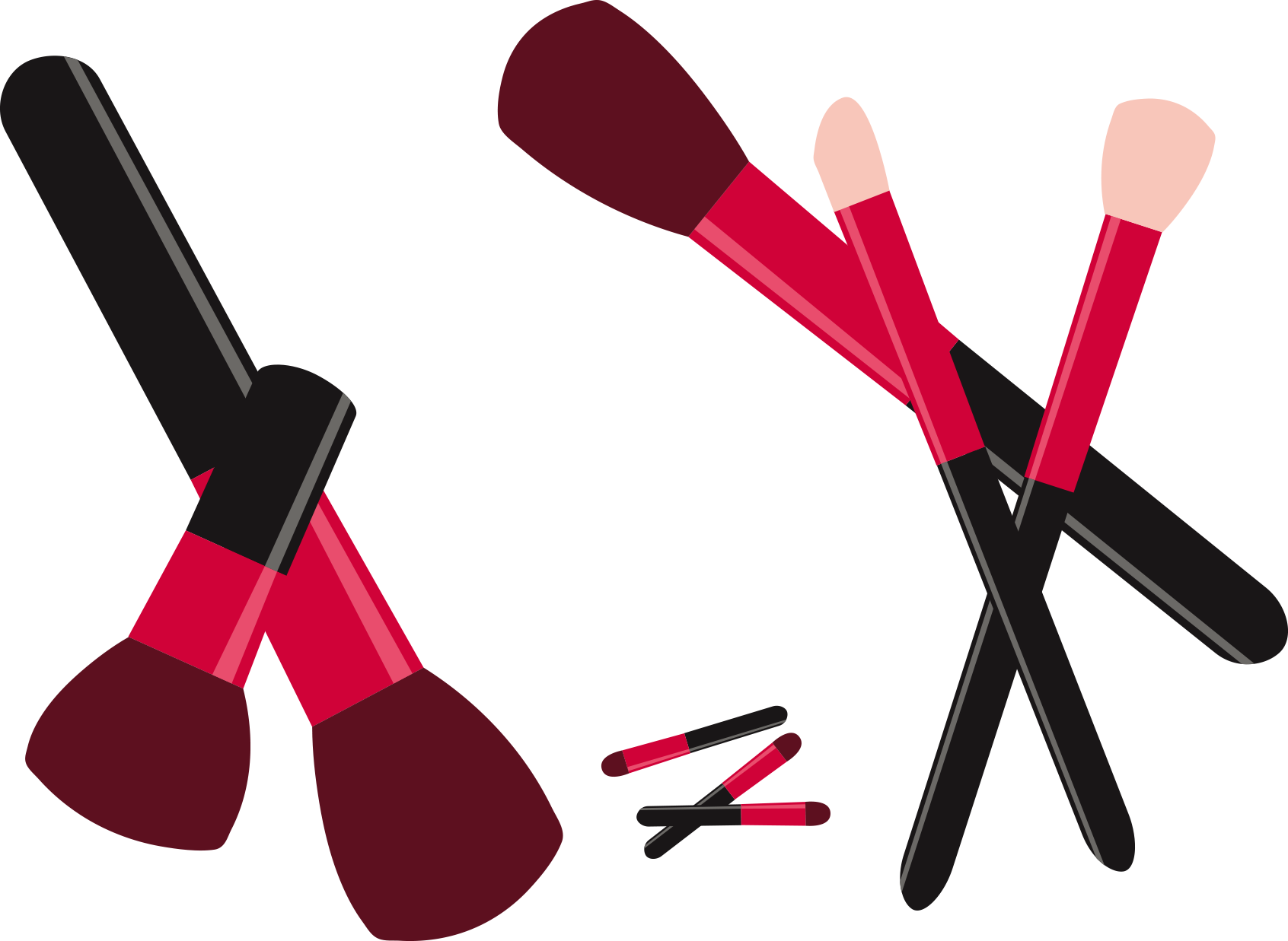 Makeup Brush Cosmetics Make-up - Make Up Vector (1692x1237)