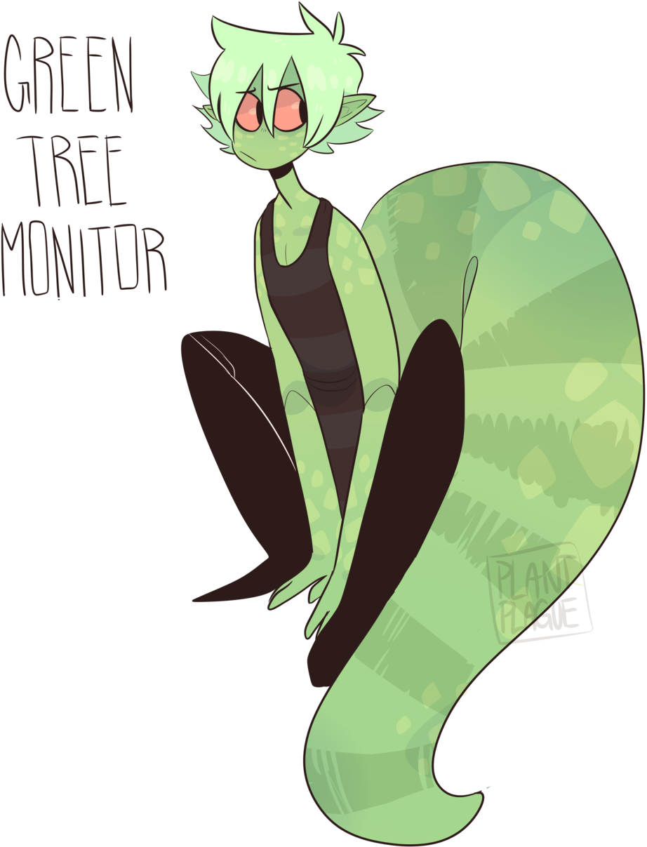 Green Tree Monitor Closed By Plantplague - Animation (1024x1263)