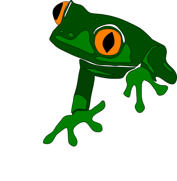 Sitting Frog Png (588x600)