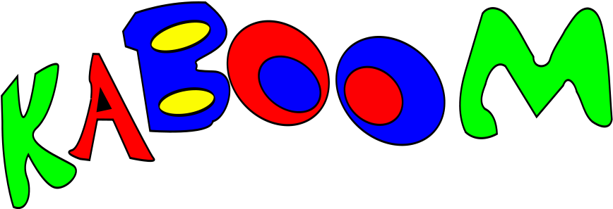 Thunder Clipart Kaboom - Clip Art (2400x854)