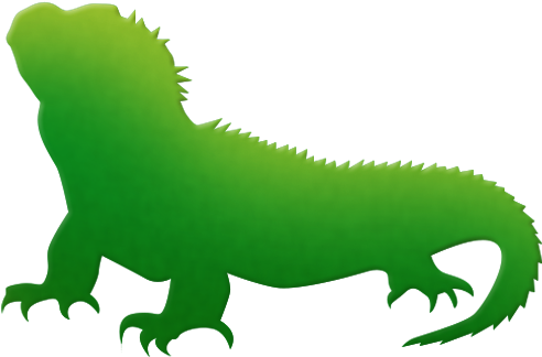 Gecko Amphibian Crocodiles Terrestrial Animal Clip - Green Iguana (512x512)
