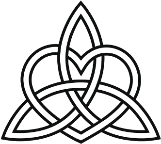 Celtic Heart Triquetra Knot Tattoo Transparency Bk - Eternal Love Celtic Knot (450x325)
