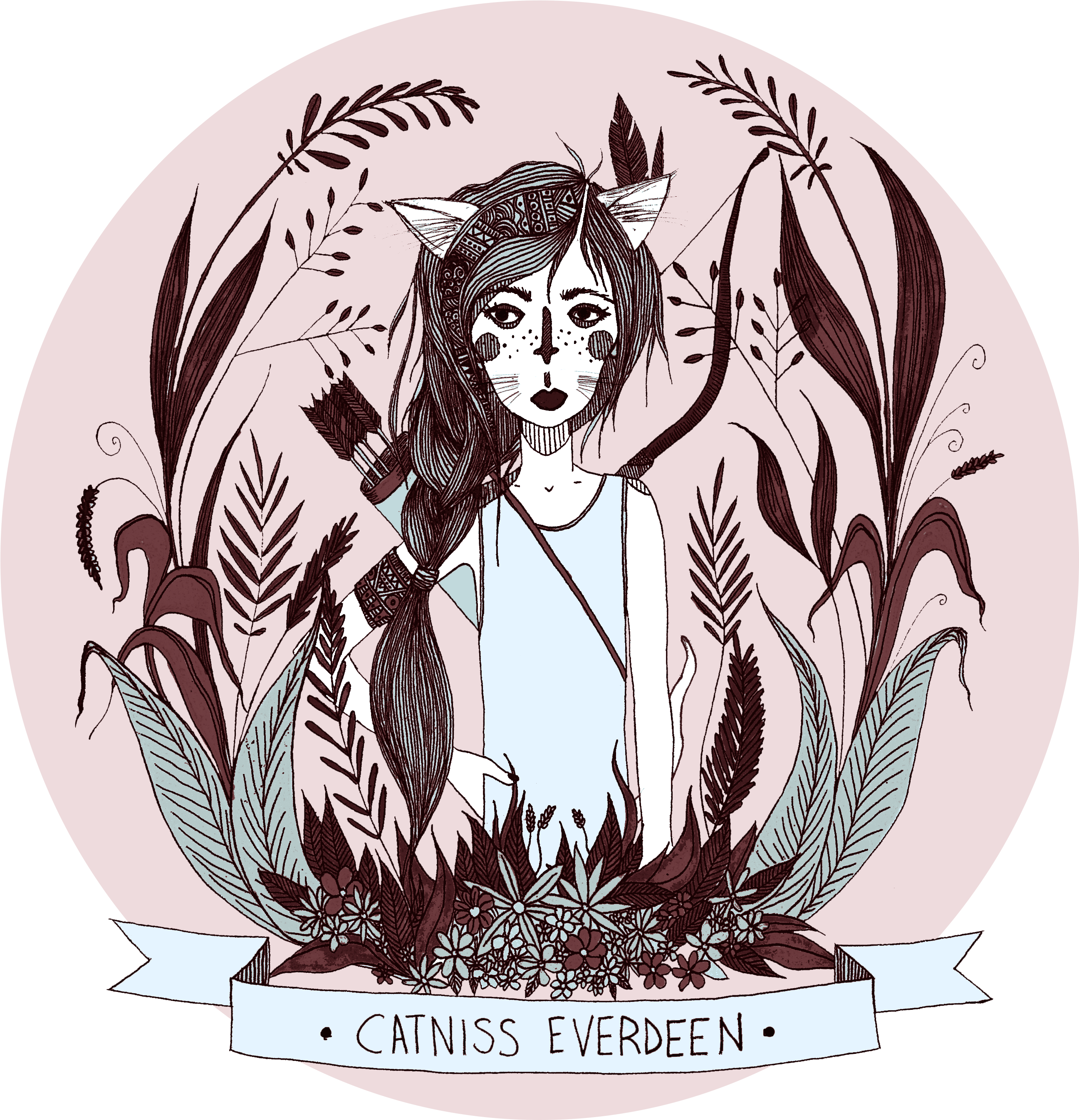 Illustration By Dawn Louise Sims - Pencil Skirt (2751x2784)