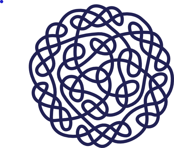Celtic Love Knot Clip Art Download - Siyah Yuvarlak Amerikan Servis (600x513)