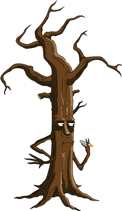 Smoking Tree - Illustration (600x933)