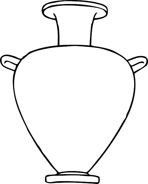 Greek Black, Outline, White, Template, Pot, Blank, - 12 Labors Of Hercules [book] (513x640)