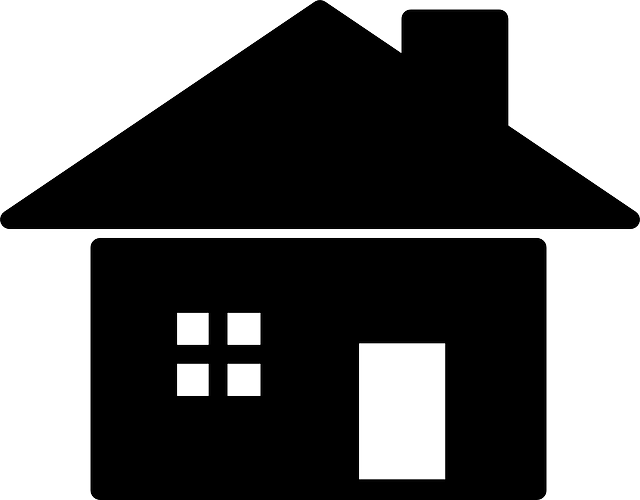 Black, Home, Icon, Outline, Symbol, White - House Icon (640x500)
