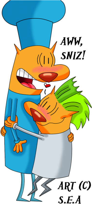 Sniz And Fondue-hugs For Fondue By Skunkynoid - Art (400x840)