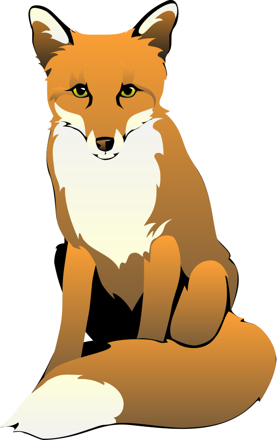 Cute Fennec Fox Clip Art - Fox Clipart Png (567x900)
