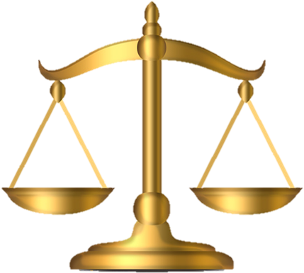 Measuring Scales Lady Justice Gold Clip Art - Magistrate Court In Nigeria (608x459)