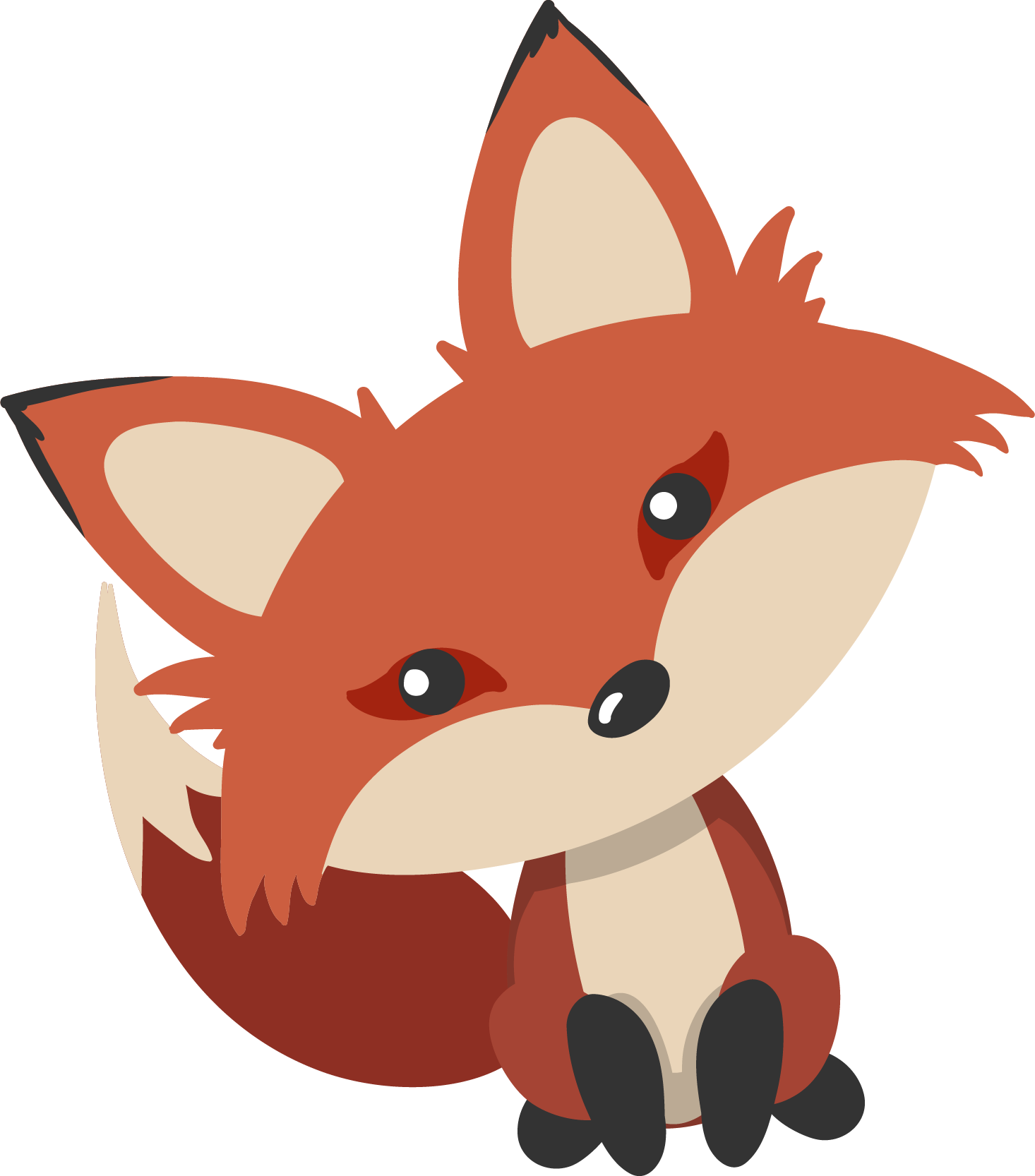 Fox Clipart Png Image 02 - Oh For Fox Sake (1466x1666)