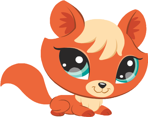 Littlest Pet Shop Clipart - Littlest Pet Shop Fox Drawing (511x400)