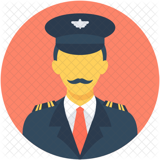 Pilot Icon - Captain Icon (512x512)