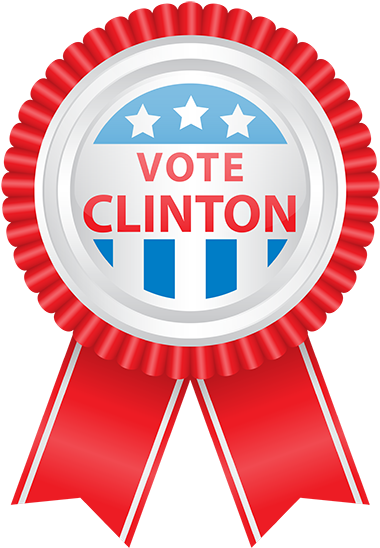 Pro Hillary Badge - Green (400x564)