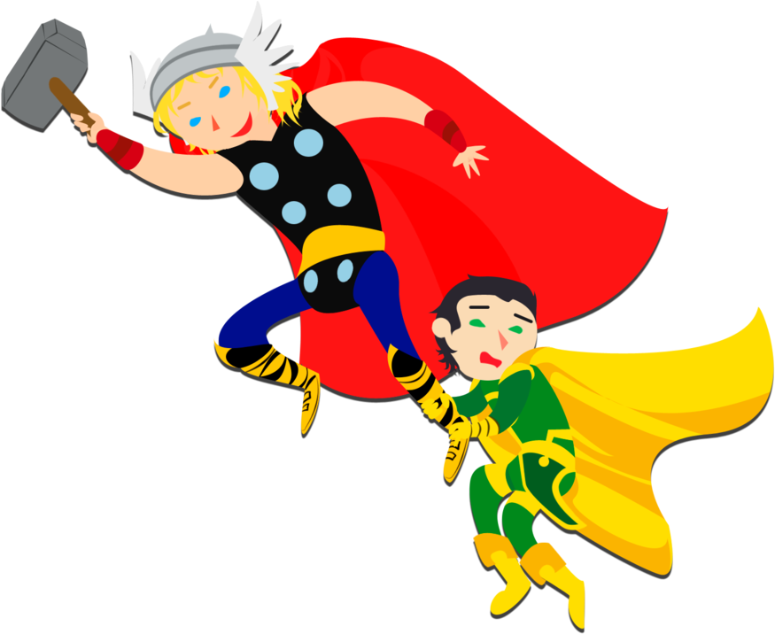 Katamari Thor And Loki By Nupao - Loki (900x721)