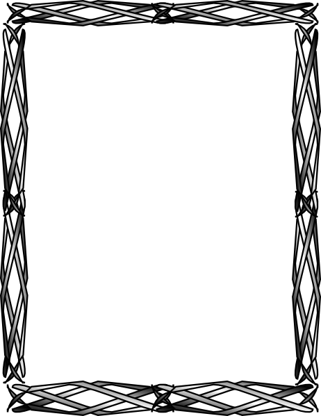 Thinner Celtic Border Clip Art At Clker Com Vector - Celtic Border Art Png (462x599)
